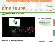 Tablet Screenshot of cinesoupe.com